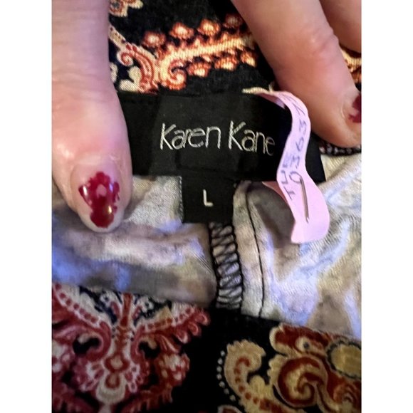 Karen Kane women's multicolor pull on pants size Large - Picture 3 of 6